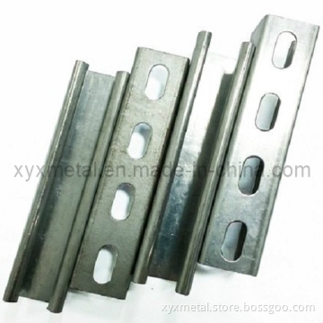 Hot Dipped Galvanized C U Steel Profile Slotted Strut Channel